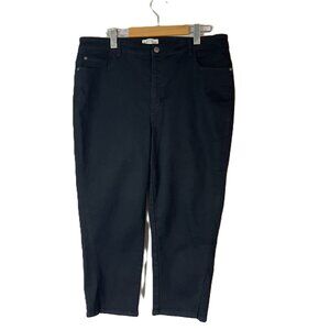 NORTHERN REFLECTIONS High-Rise Black Pants Bold Edgy  Trendy Size 14